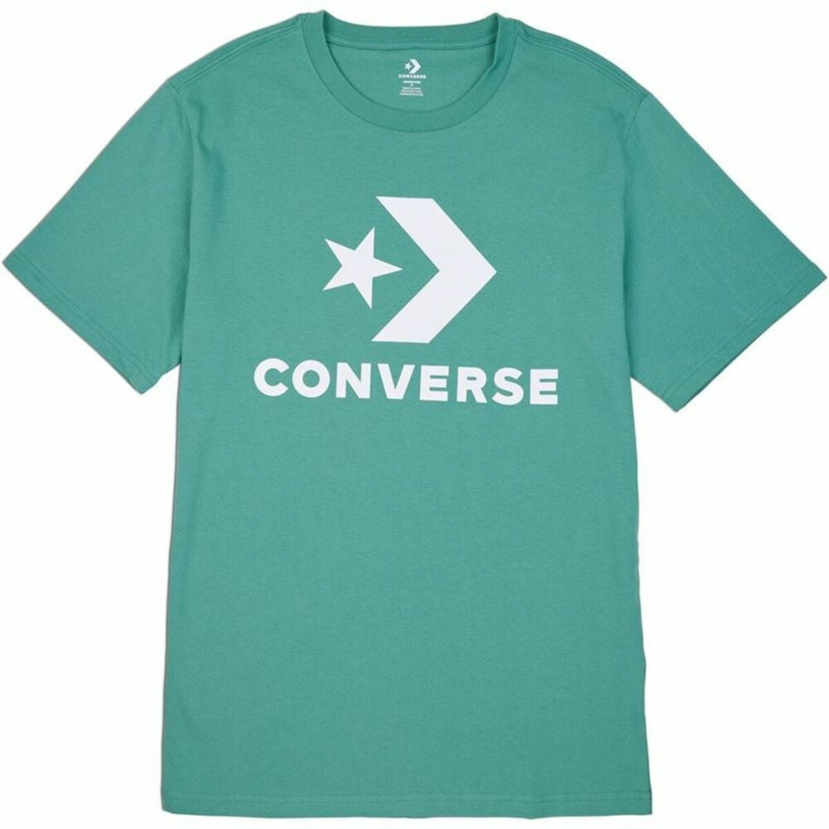 Unisex Short Sleeve T-Shirt Converse Standard Fit Center Front Large Green-0