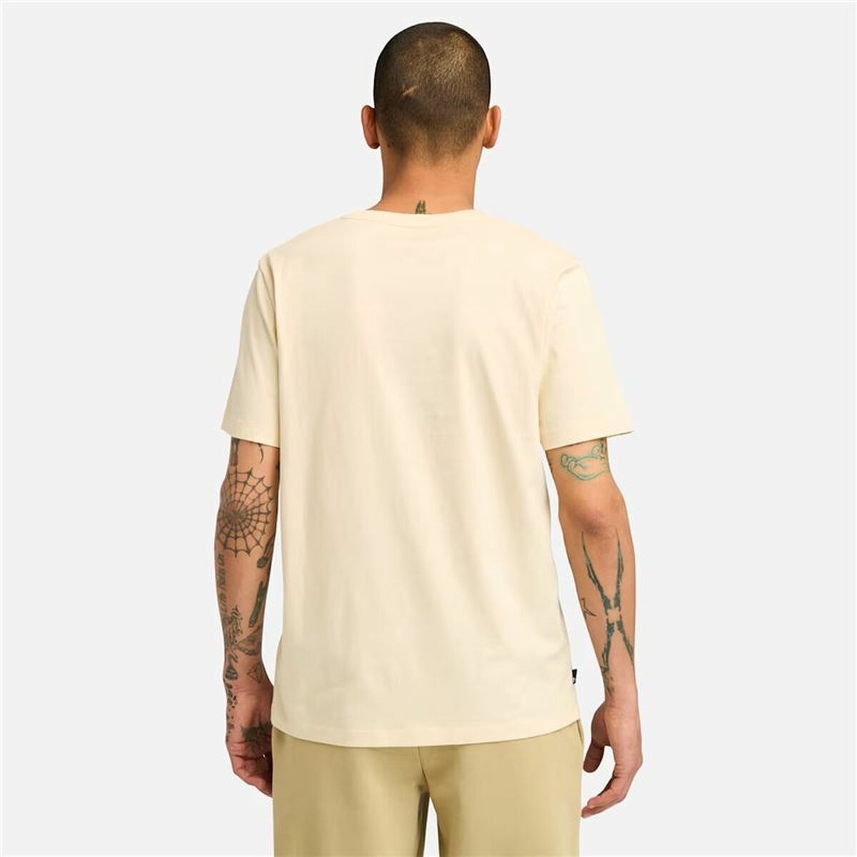Men’s Short Sleeve T-Shirt Timberland Kennebec River Linear Logo-4