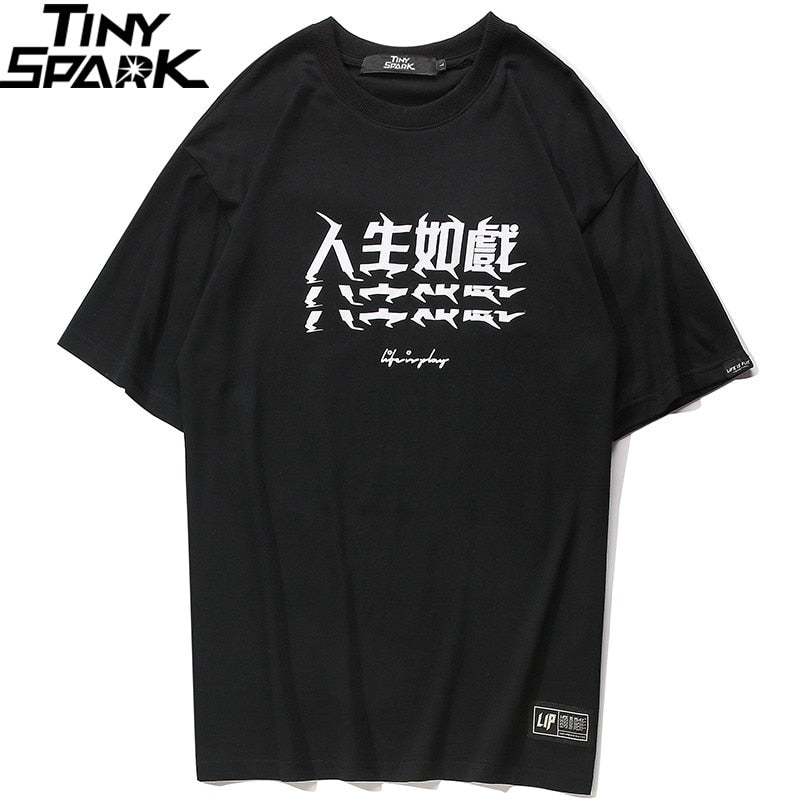 Men Hip Hop T Shirt Smoking Sister Picture Retro T-Shirt Streetwear Harajuku Tshirt Oversized Summer Black Tops Tees Cotton-2